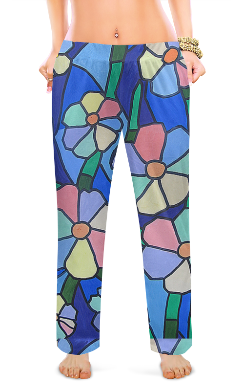 Printio Женские пижамные штаны Цветочный стиль printio женские пижамные штаны цветочный паттерн