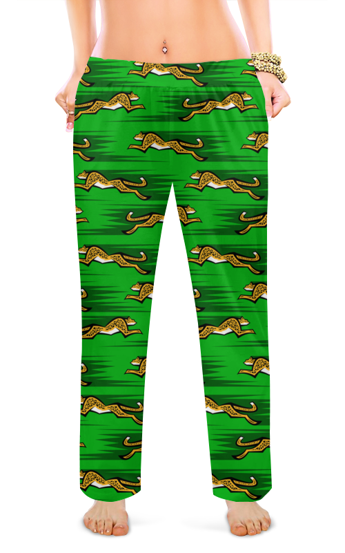 Printio Женские пижамные штаны Леопарды