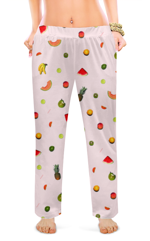Printio Женские пижамные штаны Фрукты printio женские пижамные штаны фрукты