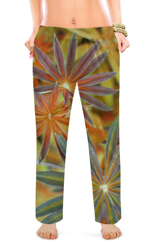 Printio Женские пижамные штаны Перламутровые растение printio спортивная футболка 3d перламутровые растение