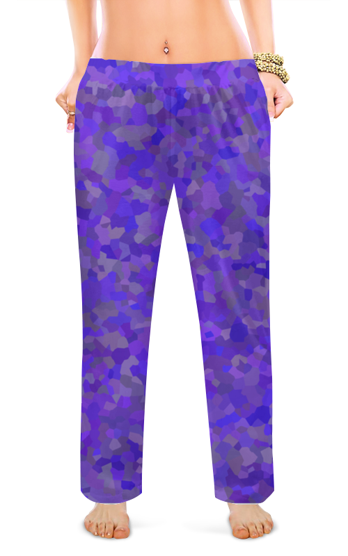 Printio Женские пижамные штаны Glowing purple