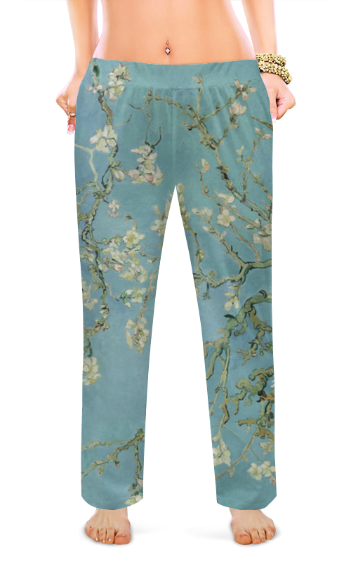Printio Женские пижамные штаны Цветы миндаля (ван гог)