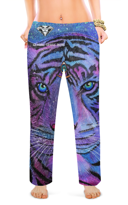 Printio Женские пижамные штаны Global space magic mars коллекция №1
