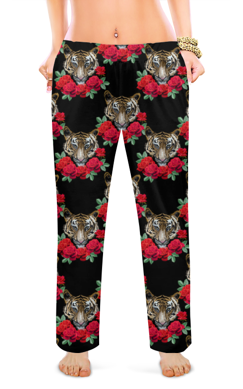 Printio Женские пижамные штаны Шикарные тигры