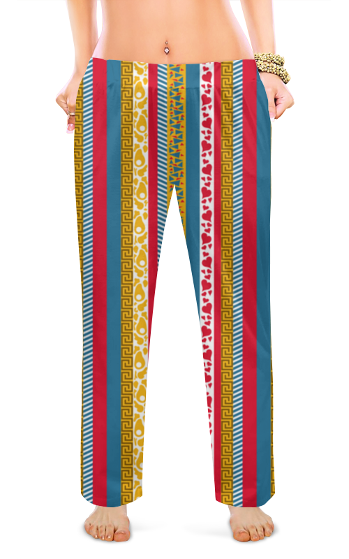 printio обложка для паспорта fusion strips Printio Женские пижамные штаны Fusion strips