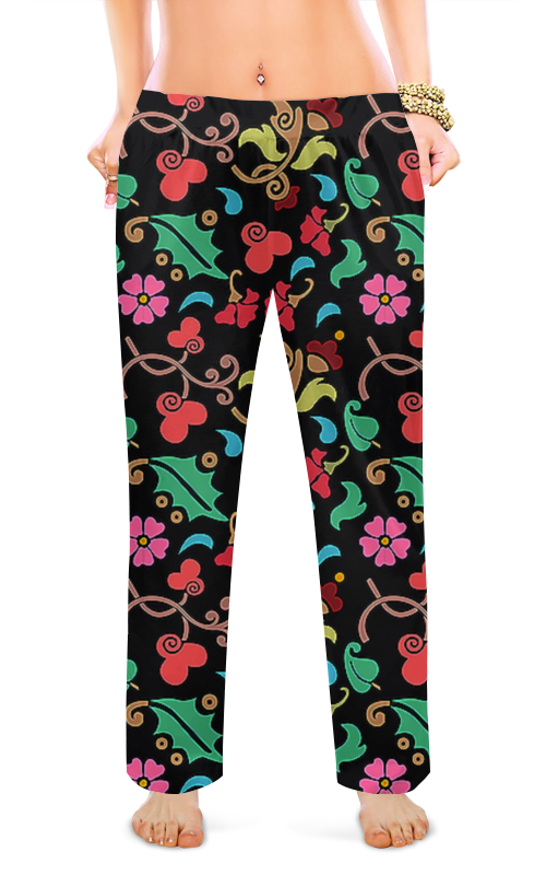 Printio Женские пижамные штаны Цветочный стиль printio женские пижамные штаны цветочный стиль