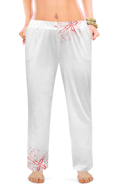 Printio Женские пижамные штаны Огненные цветы