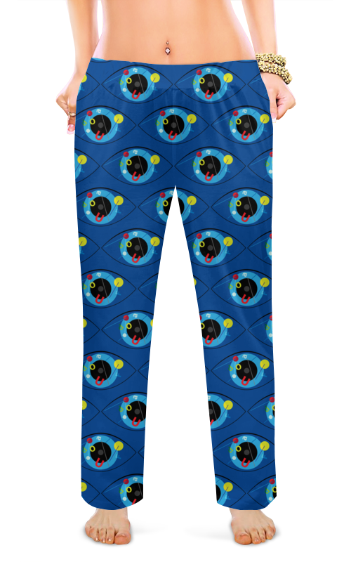 Printio Женские пижамные штаны Абстракция в глазу printio женские пижамные штаны пижамные штаны лавандовые сны