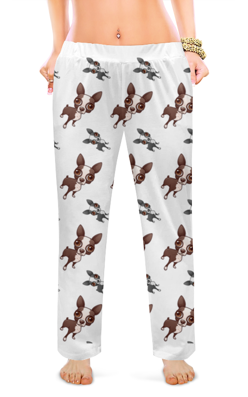 Printio Женские пижамные штаны Милые собачки printio женские пижамные штаны милые собачки