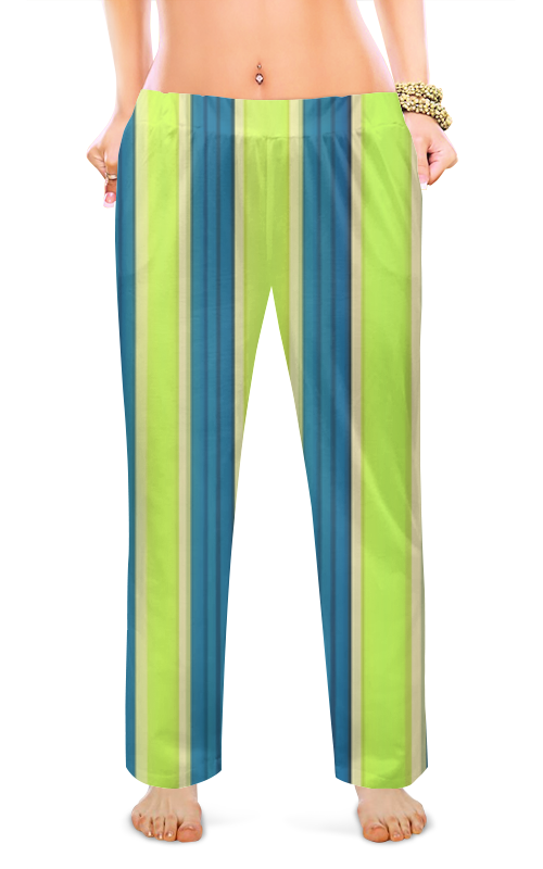 Printio Женские пижамные штаны Нежные полосочки штаны kiabi нежные на 7 лет