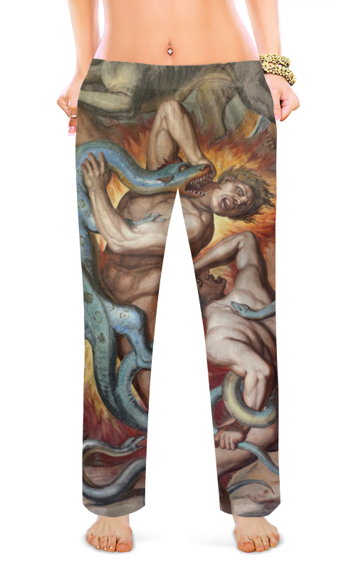 Printio Женские пижамные штаны Ад (божественная комедия) printio тетрадь на скрепке шествие волхвов йозеф антон кох