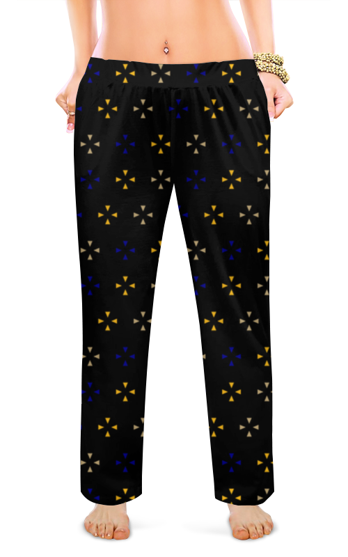 Printio Женские пижамные штаны Треугольники printio женские пижамные штаны падающие треугольники