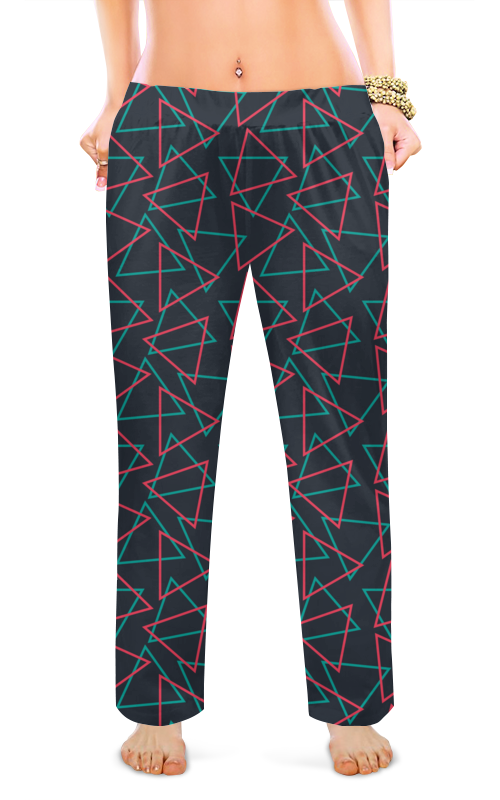 Printio Женские пижамные штаны Треугольники printio мужские пижамные штаны треугольники