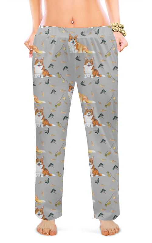Printio Женские пижамные штаны Осенний вальс корги printio женские пижамные штаны осенний листопад