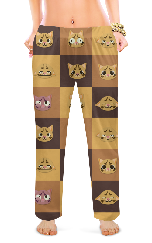 Printio Женские пижамные штаны Кошки фэнтези printio мужские пижамные штаны кошки