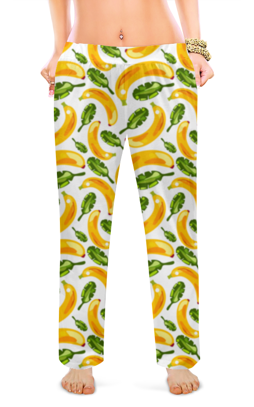 Printio Женские пижамные штаны Банановое настроение. printio мужские пижамные штаны банановое настроение