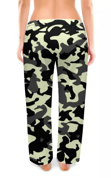 Заказать пижаму в Москве. Женские пижамные штаны Камуфляж от oneredfoxstore@gmail.com - готовые дизайны и нанесение принтов.