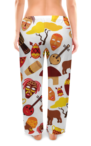 Заказать пижаму в Москве. Женские пижамные штаны Африканские мотивы от T-shirt print  - готовые дизайны и нанесение принтов.