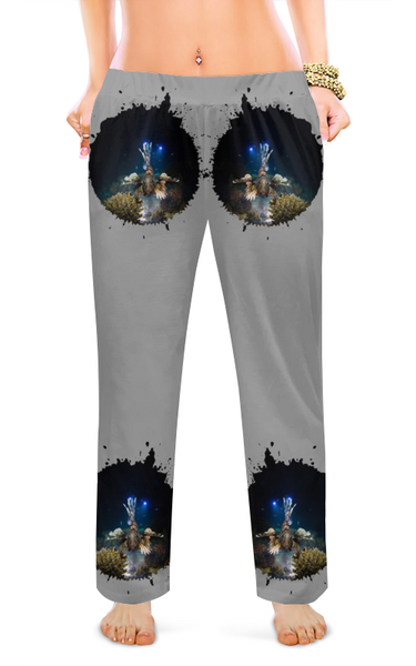 Заказать пижаму в Москве. Женские пижамные штаны Рыба Крылатка от Оксана Музыка - готовые дизайны и нанесение принтов.