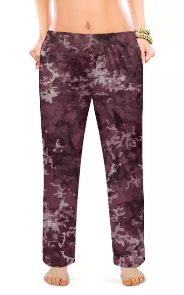 Заказать пижаму в Москве. Женские пижамные штаны Камуфляж от oneredfoxstore@gmail.com - готовые дизайны и нанесение принтов.