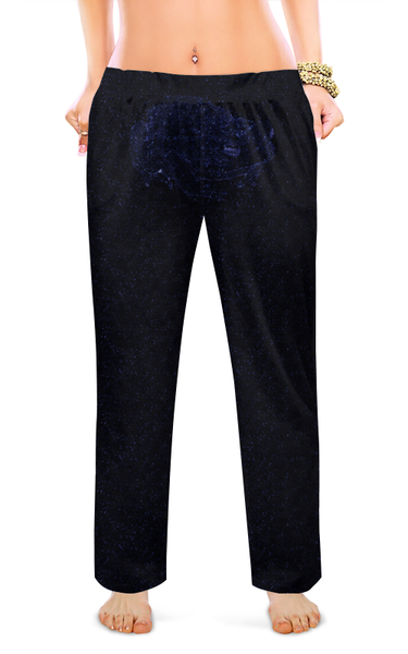 Заказать пижаму в Москве. Женские пижамные штаны Жаба в звездах  от zhabanat@yandex.ru - готовые дизайны и нанесение принтов.