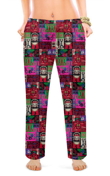 Заказать пижаму в Москве. Женские пижамные штаны Абстракция  от T-shirt print  - готовые дизайны и нанесение принтов.