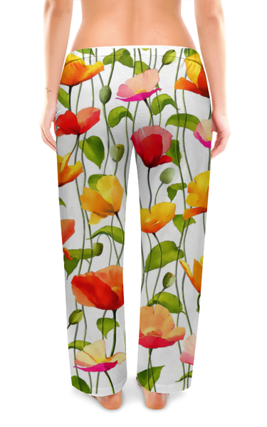Заказать пижаму в Москве. Женские пижамные штаны Маки  от valezar - готовые дизайны и нанесение принтов.