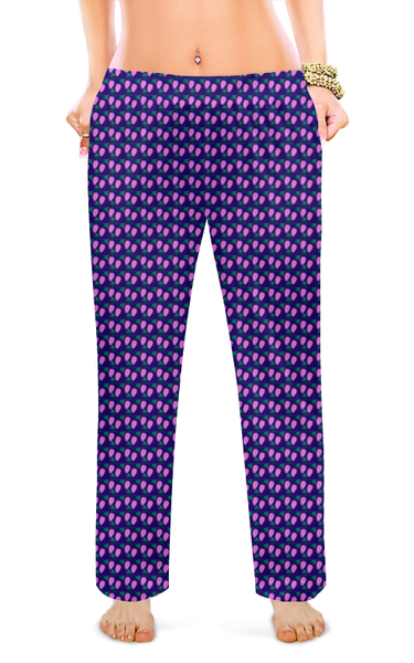 Заказать пижаму в Москве. Женские пижамные штаны Розовый виноград от Лана  - готовые дизайны и нанесение принтов.