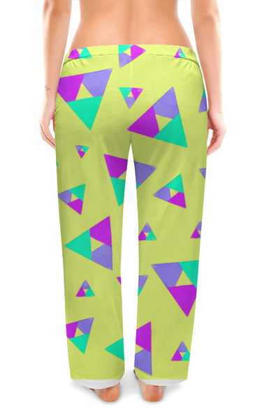 Заказать пижаму в Москве. Женские пижамные штаны Треугольник 1 от valezar - готовые дизайны и нанесение принтов.