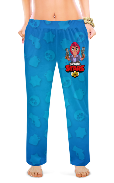 Заказать пижаму в Москве. Женские пижамные штаны BRAWL STARS COLT от geekbox - готовые дизайны и нанесение принтов.