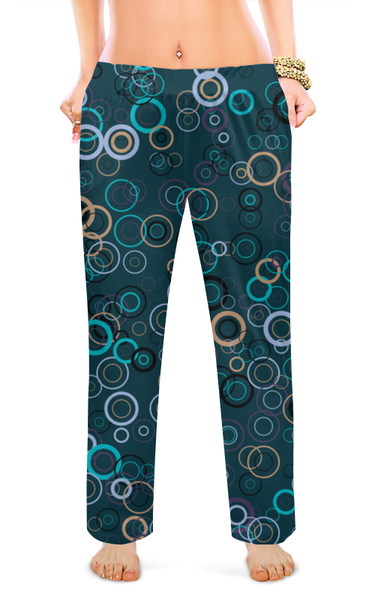 Заказать пижаму в Москве. Женские пижамные штаны Круги от valezar - готовые дизайны и нанесение принтов.