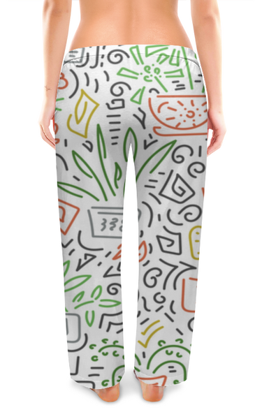 Заказать пижаму в Москве. Женские пижамные штаны Без названия от axenova-n@yandex.ru - готовые дизайны и нанесение принтов.