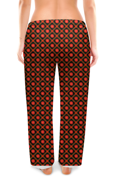 Заказать пижаму в Москве. Женские пижамные штаны  Геометрический орнамент от valezar - готовые дизайны и нанесение принтов.