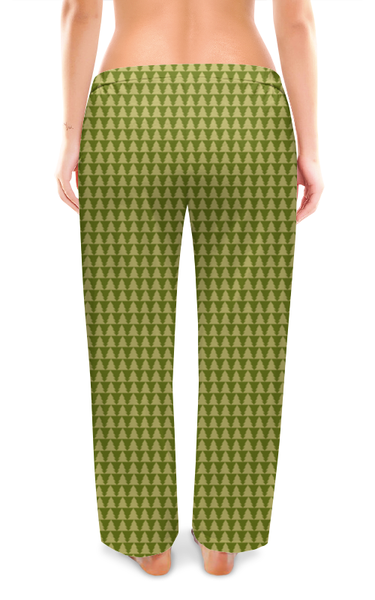 Заказать пижаму в Москве. Женские пижамные штаны Лесные елки от Лана  - готовые дизайны и нанесение принтов.