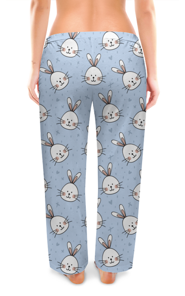 Заказать пижаму в Москве. Женские пижамные штаны Милый Кролик от J K - готовые дизайны и нанесение принтов.