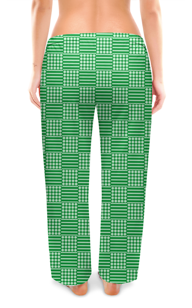 Заказать пижаму в Москве. Женские пижамные штаны Горох и линия от valezar - готовые дизайны и нанесение принтов.