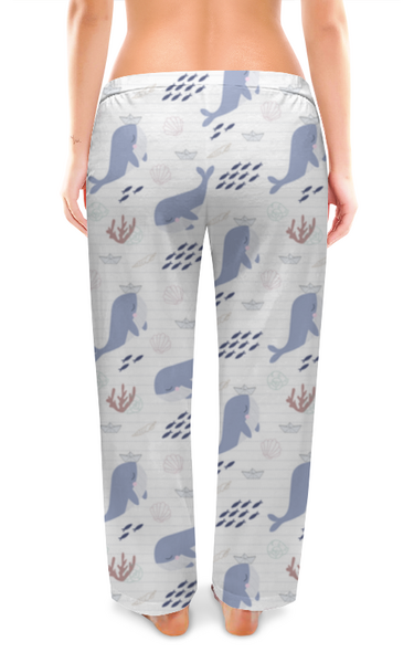 Заказать пижаму в Москве. Женские пижамные штаны Киты и их друзья от tvoy_vector  - готовые дизайны и нанесение принтов.