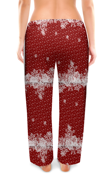 Заказать пижаму в Москве. Женские пижамные штаны новогодние узоры от Arrow92 - готовые дизайны и нанесение принтов.
