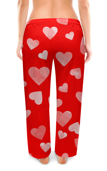 Заказать пижаму в Москве. Женские пижамные штаны Штаны красные от TYP-SV  - готовые дизайны и нанесение принтов.
