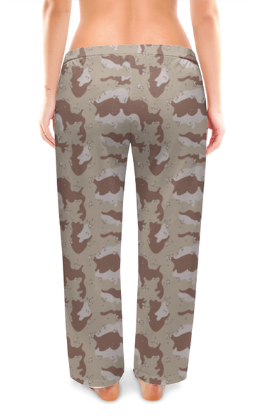 Заказать пижаму в Москве. Женские пижамные штаны Современный камуфляж от Yaroslava - готовые дизайны и нанесение принтов.