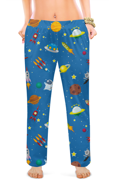 Заказать пижаму в Москве. Женские пижамные штаны К звездам! от The Spaceway  - готовые дизайны и нанесение принтов.