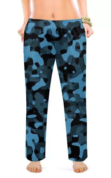 Заказать пижаму в Москве. Женские пижамные штаны Камуфляж от oneredfoxstore@gmail.com - готовые дизайны и нанесение принтов.