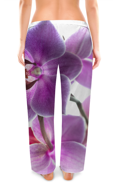 Заказать пижаму в Москве. Женские пижамные штаны Орхидея от Оксана Музыка - готовые дизайны и нанесение принтов.