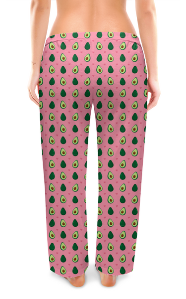 Заказать пижаму в Москве. Женские пижамные штаны Авокадо от queen  - готовые дизайны и нанесение принтов.