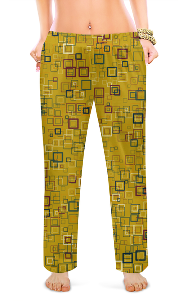 Заказать пижаму в Москве. Женские пижамные штаны Квадраты от valezar - готовые дизайны и нанесение принтов.