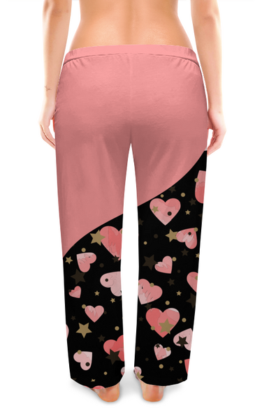 Заказать пижаму в Москве. Женские пижамные штаны Розовая ночка. от Eva De Peron.  - готовые дизайны и нанесение принтов.