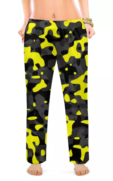 Заказать пижаму в Москве. Женские пижамные штаны Камуфляж от oneredfoxstore@gmail.com - готовые дизайны и нанесение принтов.
