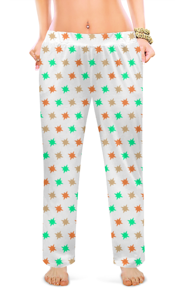 Заказать пижаму в Москве. Женские пижамные штаны Звезды от valezar - готовые дизайны и нанесение принтов.