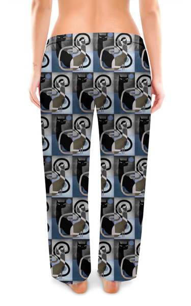 Заказать пижаму в Москве. Женские пижамные штаны КОШКИ ФЭНТЕЗИ от robus - готовые дизайны и нанесение принтов.