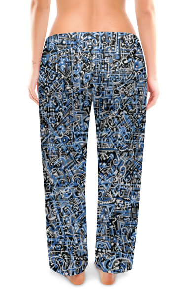 Заказать пижаму в Москве. Женские пижамные штаны Сверхчеловеческие формы от Vadim Koval - готовые дизайны и нанесение принтов.
